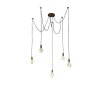 Suspension Trio-Leuchten Cord Cuivre, 5 lumières