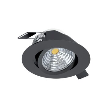 Spot encastrable Eglo SALICETO LED Noir, 1 lumière