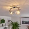 Spot de plafond Globo Xara Chrome, 2 lumières