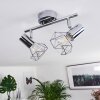 Spot de plafond Globo Xara Chrome, 2 lumières