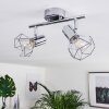 Spot de plafond Globo Xara Chrome, 2 lumières