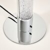 Lampe à poser Flaut LED Chrome, 1 lumière, Télécommandes, Changeur de couleurs