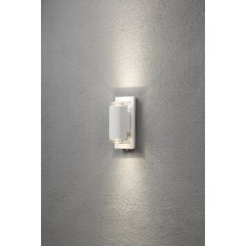 Applique murale Konstsmide Potenza LED Blanc, 2 lumières