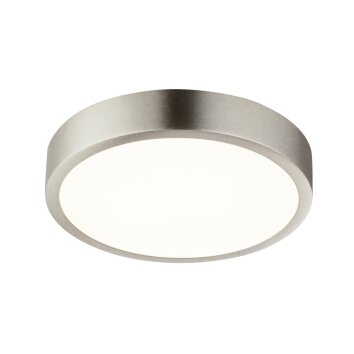 Plafonnier Globo KRULL LED Nickel mat, 1 lumière