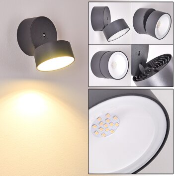 Applique murale d'extérieur Ripen LED Anthracite, 1 lumière