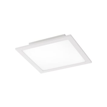 Plafonnier Leuchten Direkt Ls-FLAT LED Blanc, 1 lumière, Télécommandes, Changeur de couleurs