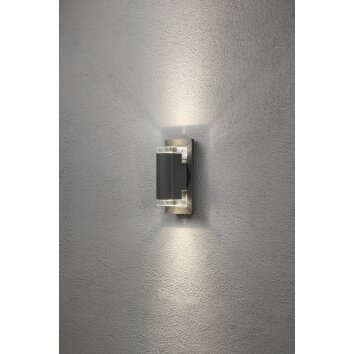 Applique murale Konstsmide Potenza LED Anthracite, 2 lumières