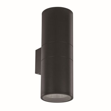 Applique murale d'extérieur Ideal Lux GUN Noir, 2 lumières