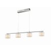 Suspension Trio ALEGRO LED Nickel mat, 4 lumières