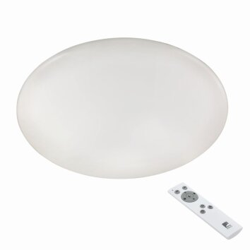 Plafonnier Eglo GIRON LED Blanc, 1 lumière, Télécommandes