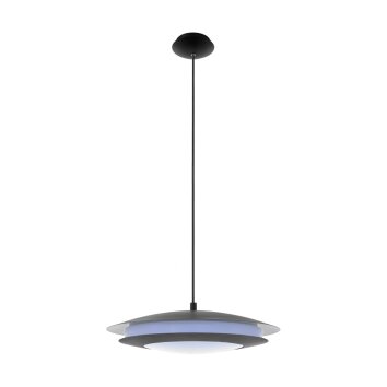 Suspension Eglo MONEVA-C LED Noir, 1 lumière, Changeur de couleurs