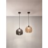 Suspension Fabas Luce Maia Noir, 1 lumière