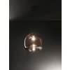 Suspension Fabas Luce Maia Noir, 1 lumière