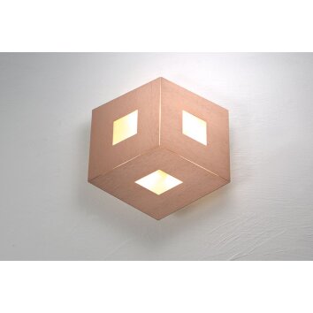 Plafonnier Bopp-Leuchten BOX COMFORT LED Or, Rose, 3 lumières