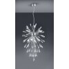 Suspension Trio MINSK Chrome, Aspect cristal, 7 lumières