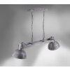 Suspension Leuchten-Direkt SAMIA Gris, 2 lumières