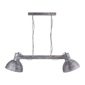 Suspension Leuchten-Direkt SAMIA Gris, 2 lumières