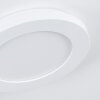 Plafonnier Siguna LED Blanc, 1 lumière