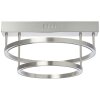 Plafonnier Brilliant Living Tunar LED Nickel mat, 1 lumière