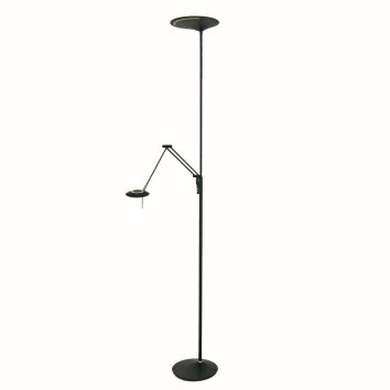 Lampadaire Steinhauer Zodiac LED Noir, 2 lumières