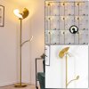 Lampadaire Cazis LED Laiton, 2 lumières