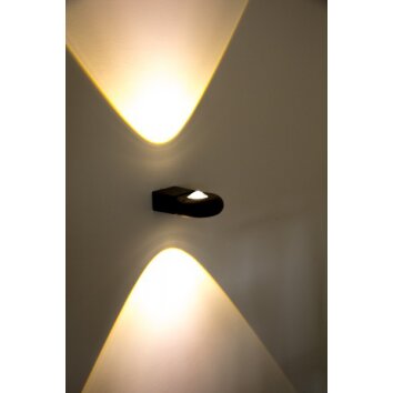 Applique murale LED d'extérieur Globo RINAH Gris, 2 lumières