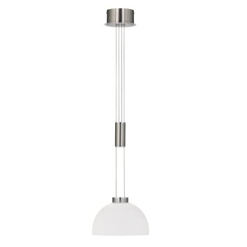 Suspension Fischer & Honsel Avignon LED Nickel brillant, 1 lumière