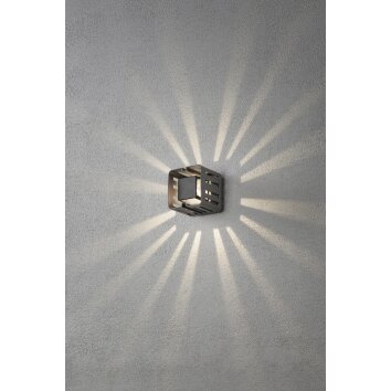 Applique murale Konstsmide Pescara LED Anthracite, 1 lumière