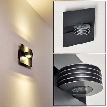 Applique murale d'extérieur Haslen LED Anthracite, 1 lumière