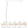 Suspension Brilliant Plow Bois foncé, Blanc, 5 lumières