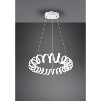 Suspension Trio Curl LED Blanc, 1 lumière