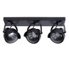 Spot de plafond Lucide CICLETA Noir, 3 lumières