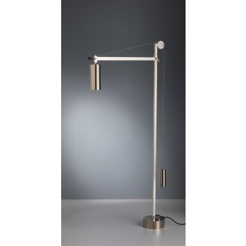 BH 23 Tecnolumen Lampadaire Nickel mat, 1 lumière