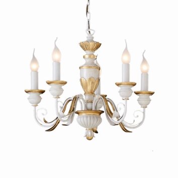 Lustre Ideal Lux FIRENZE Blanc, 5 lumières