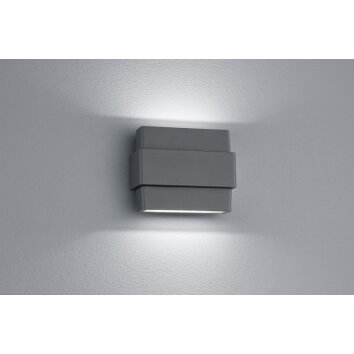 Applique murale Trio PADMA LED Anthracite, 2 lumières