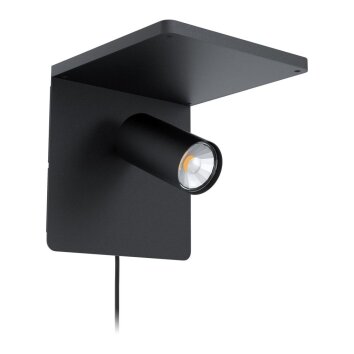 Applique murale EGLO CIGLIE LED Noir, 1 lumière