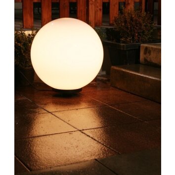 Boule lumineuse de jardin 40 cm Blanc, 1 lumière