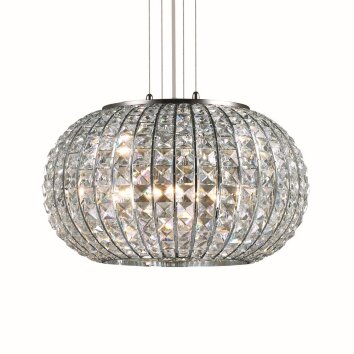 Suspension Ideal Lux CALYPSO Chrome, 5 lumières