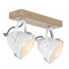 Plafonnier Steinhauer Gearwood LED Blanc, 2 lumières