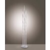 Lampadaire Leuchten Direkt Ls-WAVE LED Acier inoxydable, 3 lumières, Télécommandes, Changeur de couleurs