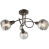 Plafonnier Globo Isla LED Bronze, 3 lumières