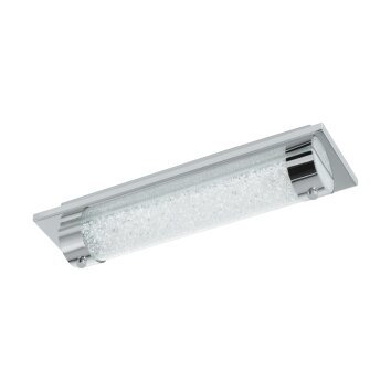 Plafonnier Eglo TOLORICO LED Chrome, Aspect cristal, 1 lumière