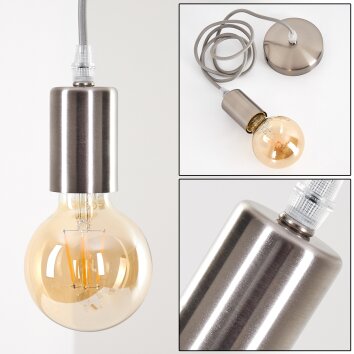 Suspension Cispus Nickel mat, 1 lumière