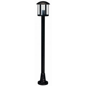 Lampadaire extérieur Albert 4139 Noir, Argenté, 1 lumière