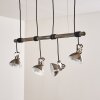 Suspension Medolden Brun, Nickel mat, 4 lumières