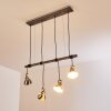 Suspension Medolden Brun, Nickel mat, 4 lumières