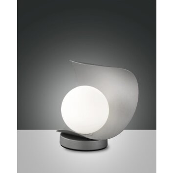 Lampe à poser Fabas Luce Adria LED Argenté, 1 lumière