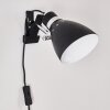 Lampe à pince Stranderott Chrome, Noir, 1 lumière