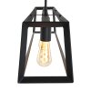 Suspension Steinhauer Mats Noir, 4 lumières