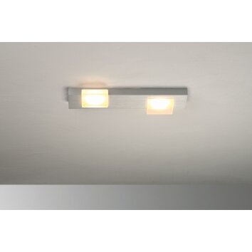 Plafonnier Bopp Lamina LED Aluminium, 2 lumières